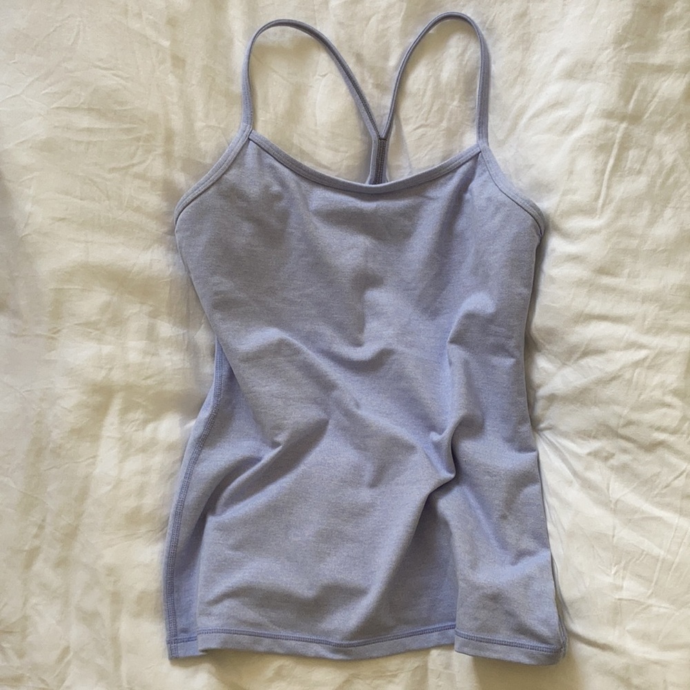 Beautiful lavender tank. Shelf bra. Sold out lulu!